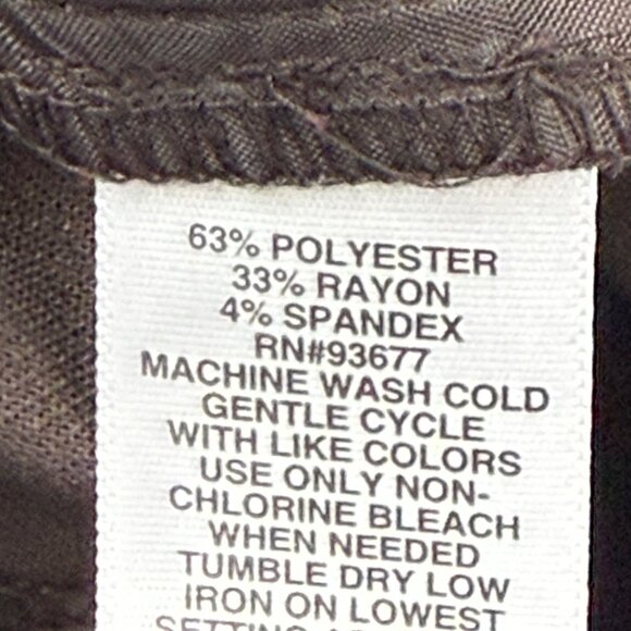 Liz Claiborne Women's Stretch High Rise Wide Leg Chocolate Trouser Size 18 NWT - Picture 8 of 12